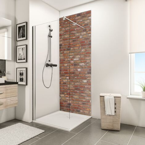 Schulte – Panneau mural de douche en composite aluminium 3mm – Étanche et résistant à la chaleur jusqu'à 100°C – Pose facile sur anciens revêtements