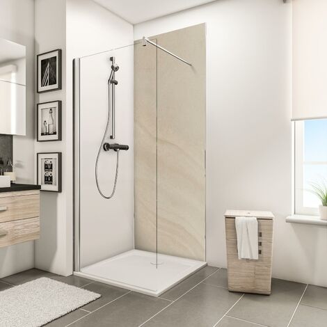 Schulte – Panneau mural de douche en composite aluminium 3mm – Étanche et hydrofuge – Résistance chaleur jusqu'à 100°C – Découpe facile