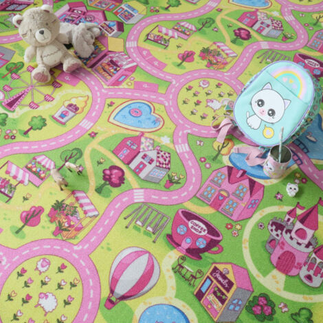 Echantillon tapis de jeu circuit - 15 x 20 cm