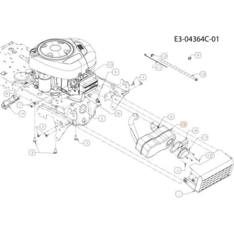 ÉCHAPPEMENT D'ORIGINE EMAK C75110536A