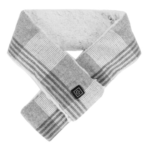 Écharpe Chauffante USB Lavable, Cache-Cou Intelligent pour Hommes et Femmes - Gris Taille Unique