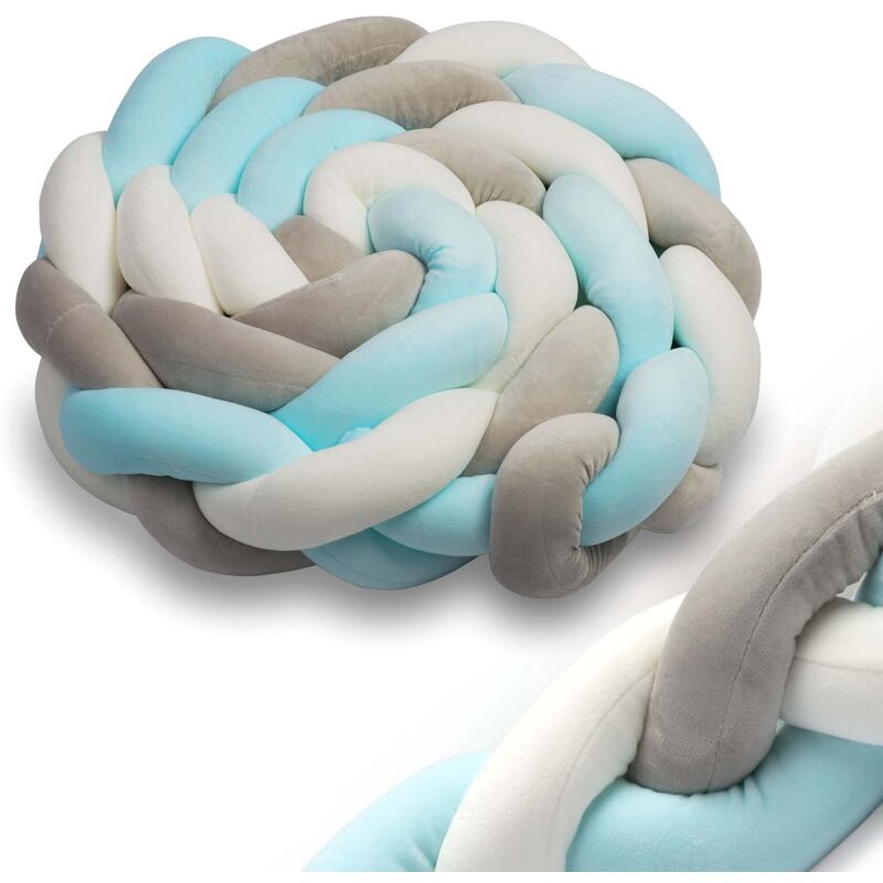 Écharpe de berceau Ricokids 2m - bleu-gris