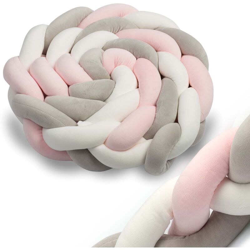 Écharpe de berceau Ricokids 2m - rose et gris