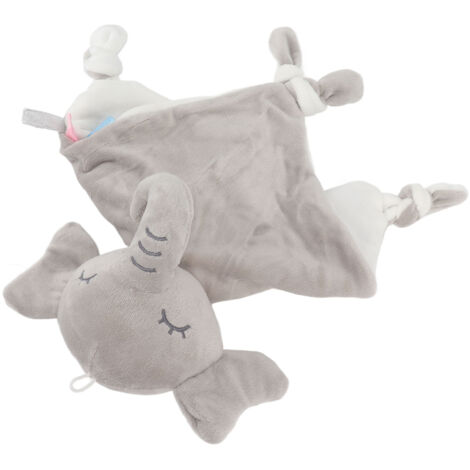 Écharpe de portage bébé éléphant doux - Doudou lavable pour nourrisson dès 3 mois