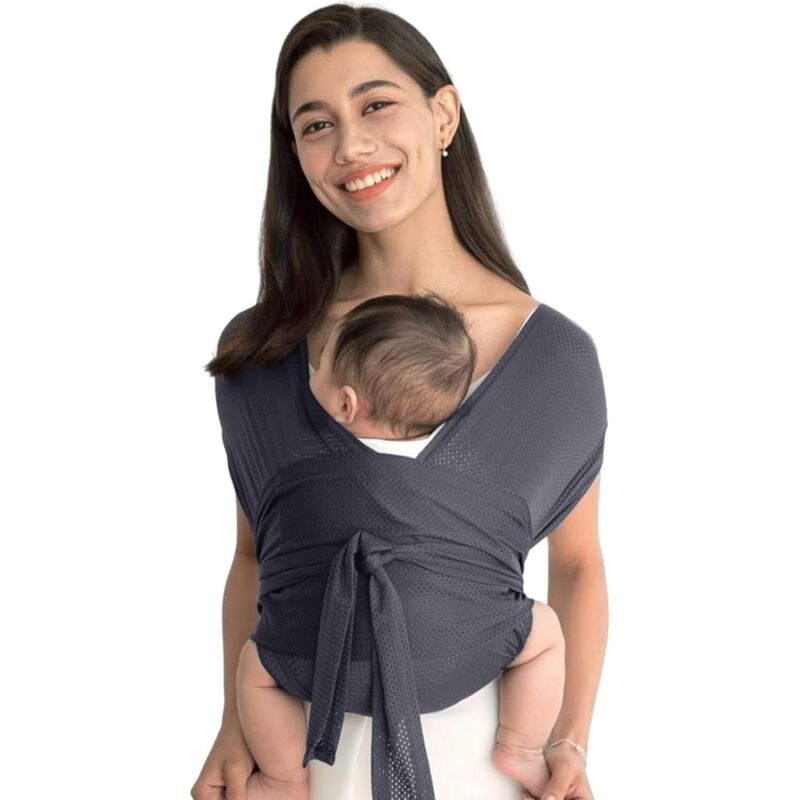 Echarpe de Portage Bebe &ndash; Maille Respirante Sling B&eacute;b&eacute;, Facile