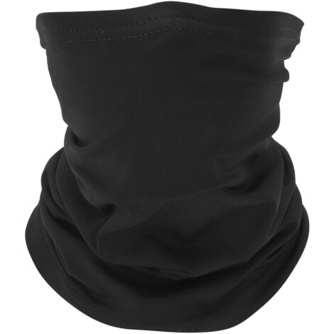 Écharpe de protection solaire multifonctionnelle, protection UV, masque facial, écharpe fine et respirante pour le vélo, la randonnée et le camping (noir)