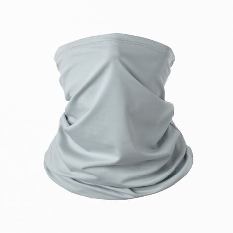 Écharpe élastique multifonctionnelle (1 pièce), idéale pour la moto, le ski et autres sports de plein air. Gris, taille unique.