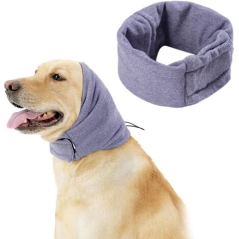 Écharpe et cache-oreilles pour chien de compagnie, cache-cou et cache-oreilles pour chien d'hiver, ceinture de protection pour le bain et le toilettage ,tour de tête S , 33-39 cm
