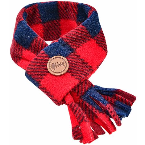 Echarpe Puppia pour chien à carreaux rouge : Taille L