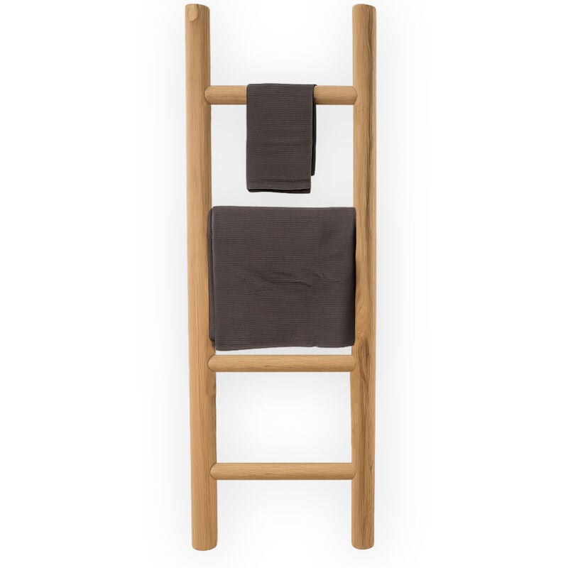 Byca - Meuble sdb Empro - Échelle porte-serviette 160 cm en Teck recyclé