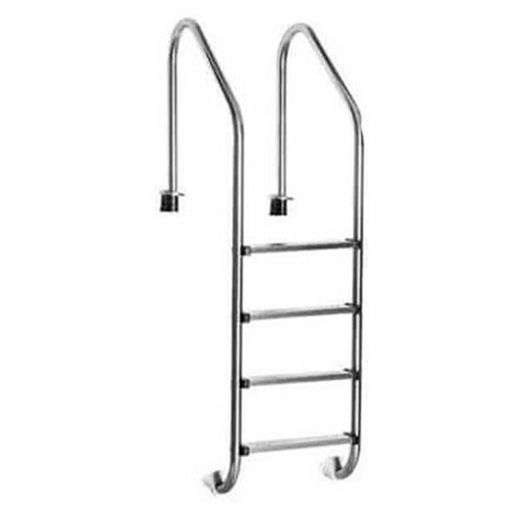 Echelle 4 marches en acier inoxydable pour piscine enterrée