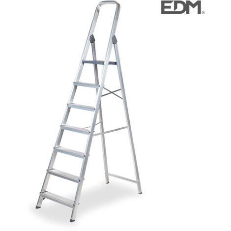 échelle Alu 7 Marches Edm Légèreté Et Stabilité Aluminium - Edm