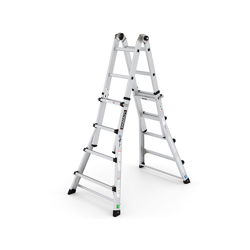 Matisère - Echelle articulée 4x4 barreaux - Longueur 3.60m - CK360