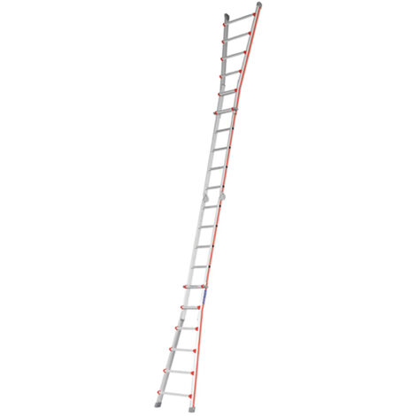 B. Escabeau double d'une longueur de 5.10m déplié et 1.50m pliée.