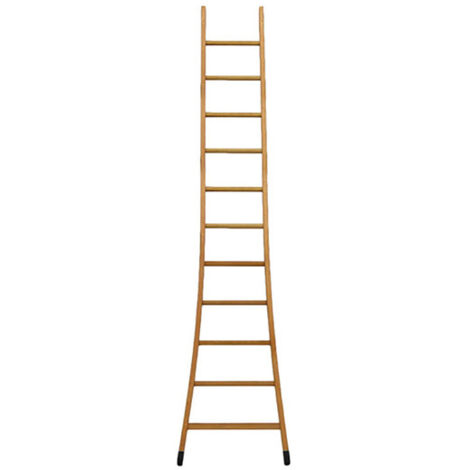 Echelle bois base évasée 11 barreaux - Hauteur à atteindre 2.82m - BSMEN-E-300