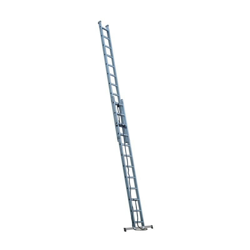Escalux - Echelle Aluminium semi-pro coulissante à corde 2x13 Haut travail 6,92 m ec