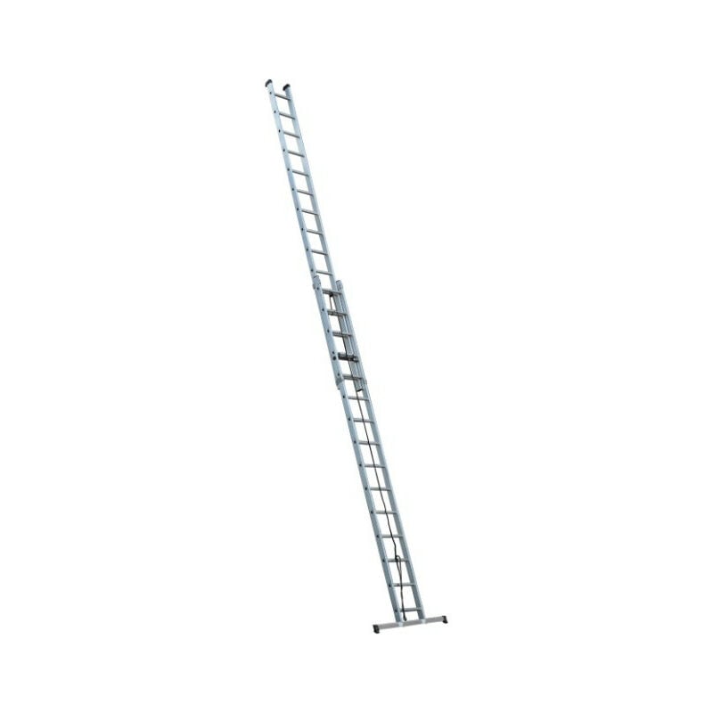 Echelle Aluminium semi-pro coulissante à corde 2x15 Haut travail 8 m - Escalux