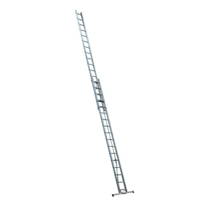 Escalux - Echelle Aluminium semi-professionnelle coulissante à corde 2x17 Haut travail 8,80 m - Escalux EC