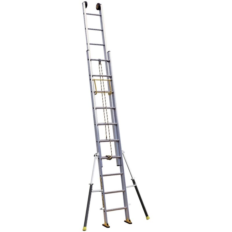 Centaure - Echelle coulissante 2 plans &agrave; corde C2 stab' 2m95/4m90