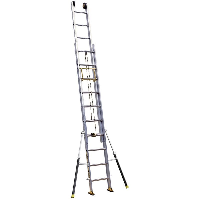 Centaure - Echelle coulissante 2 plans à corde C2 stab' 2m95/4m90