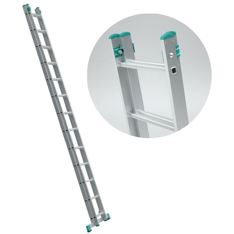 ALVE Echelle transformable 2 plans coulissante extensible 13 marches