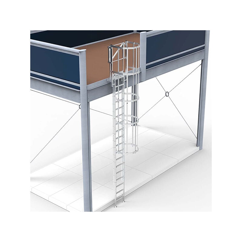Matisère - Echelle à crinoline sans fixation intérmédiaire - Hauteur à franchir de 2.50 a 2.80m - CS28-MR