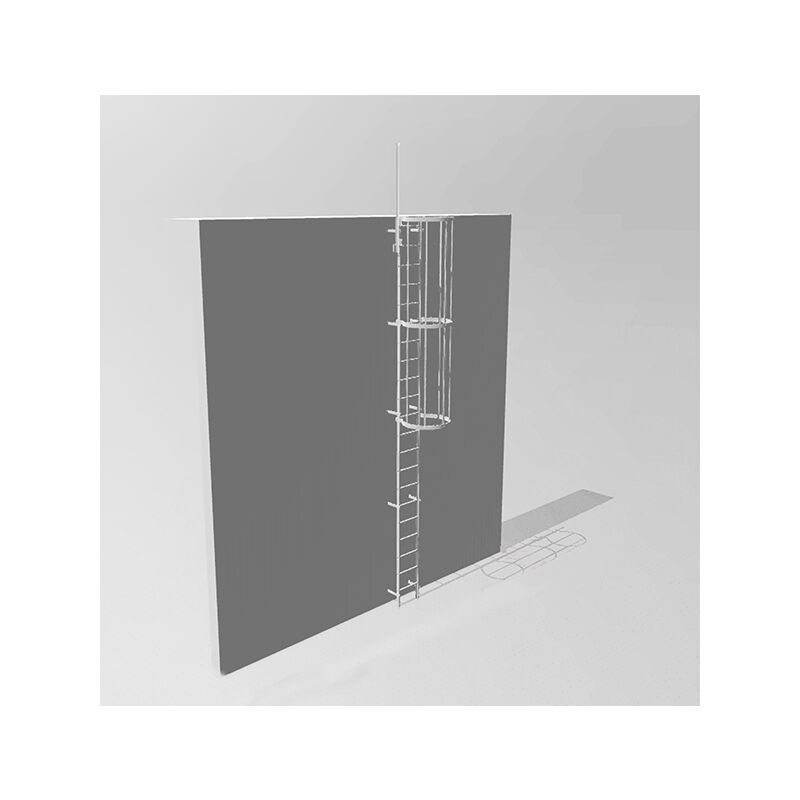 Matisère - Echelle à crinoline Inox 316 - Hauteur à franchir 1.50 à 1.96m - CRINO-ST-IN316-2