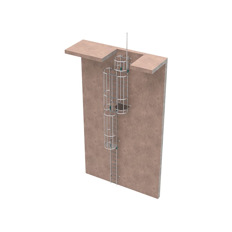 Matisère - Echelle à crinoline - Hauteur à franchir de 9,9 à 10,74m - CRINO-ST/104-7871
