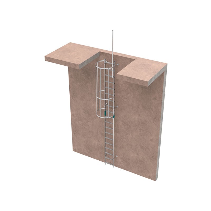 Matisère - Echelle à crinoline - Hauteur à franchir de 2,34 à 3,18m - CRINO-ST/001