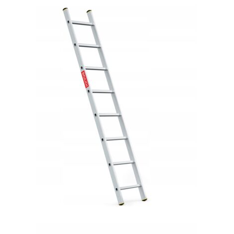 Échelle d'appui en aluminium 1x8 échelons Charge maximale 150 kg