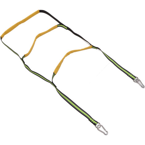 Échelle de Bateau Pliable 3 Marches en Corde, pour Moteur, Canoë, Kayak et Navire