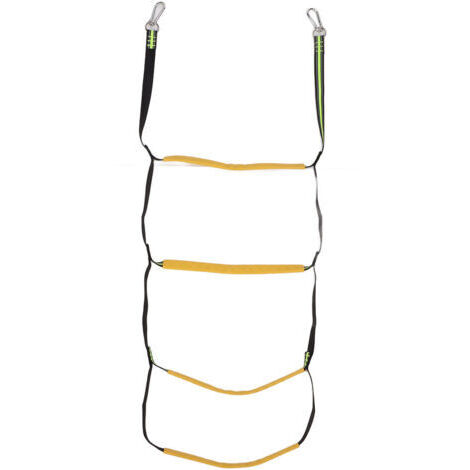 Échelle de corde pliable et portable à 4 marches pour bateau pneumatique, kayak ou bateau à moteur