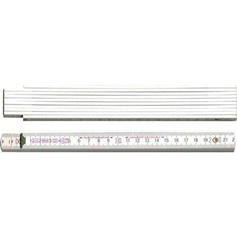 Échelle de mesure L.2m l.16mm mm/cm EG III Hêtre blanc