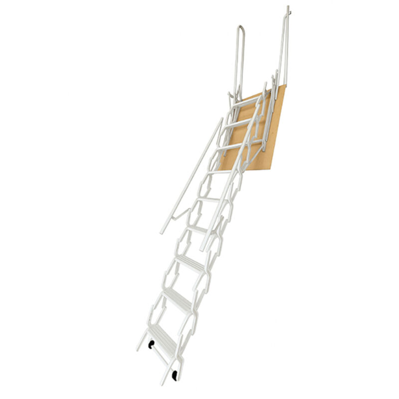 Echelle accordéon avec trappe blanche - 2 main-courantes - Hauteur d'accès 2,00 à 2,25m - PALCO/A/B/2M-225