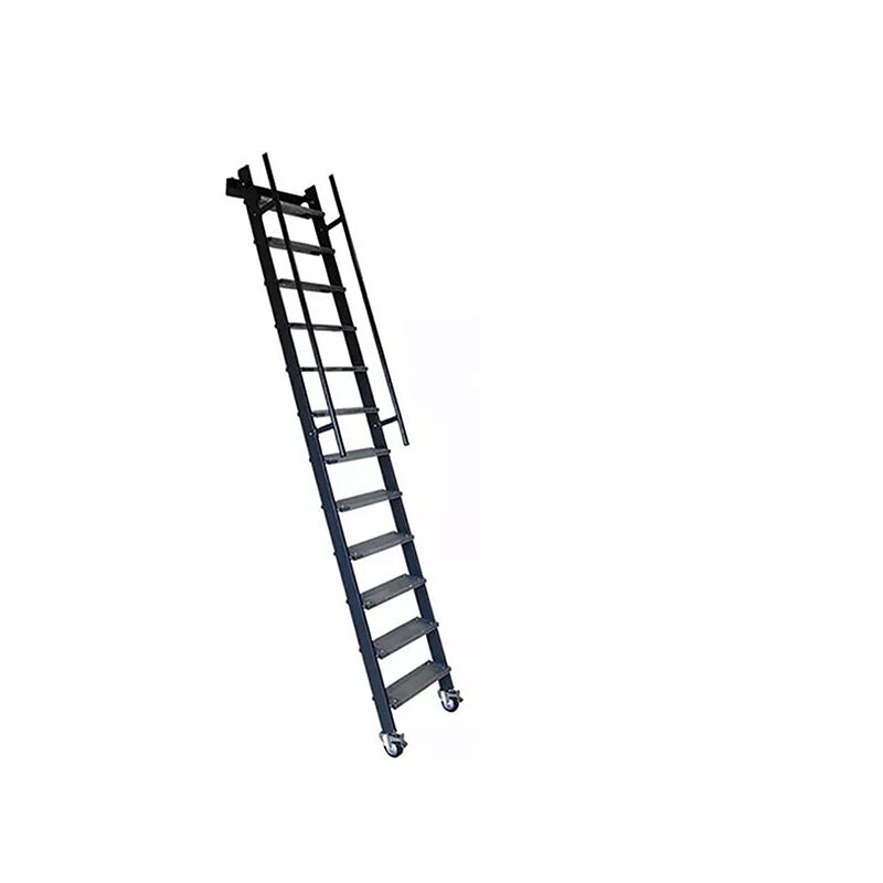 Matisère - Echelle rabattable acier - Marches métal - Hauteur à atteindre 2,50m - Sans rampes - SSPFXL-263-N-SR