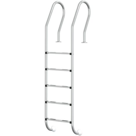 Échelle de piscine 54x38x211 cm acier inoxydable 304 vidaXL - Argent