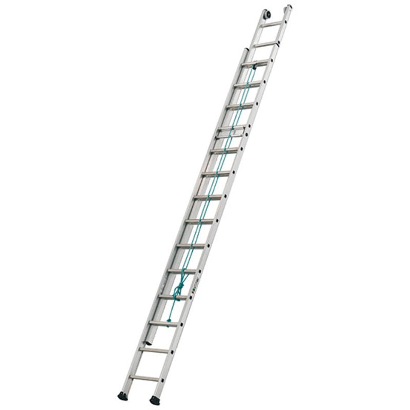 Tubesca Comabi - Echelle pompier 2 plans 2x17 barreaux - Hauteur à atteindre 8.05m - 2632017