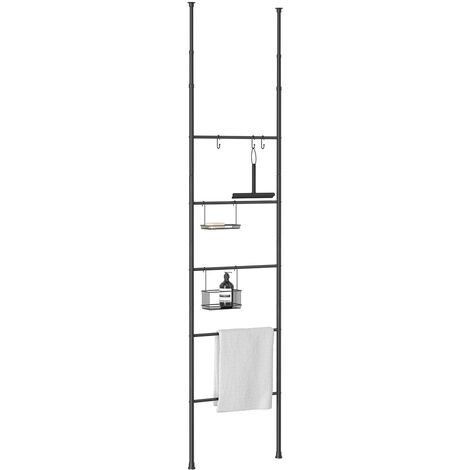 Echelle de rangement slice métal noir extensible