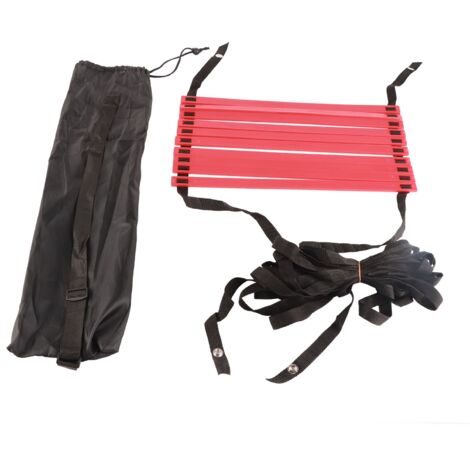 Échelle de saut pour ballon de football de 5 m, entraînement de flexibilité et de vitesse, fitness (rouge)