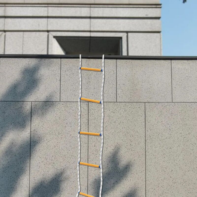 Échelle de secours multi-usage Catastrophe d'incendie Corde de secours Échelle avec 2crochets 200kg