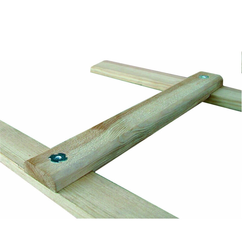 Echelle de couvreur Outifrance 5,28m entraxe 33cm 16 échelons bois finition lasurée