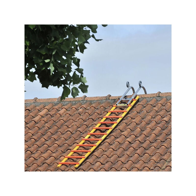 Kit échelle de toit 12 barreaux avec crochet - Longueur 4.77m - 504338-39/477/CR