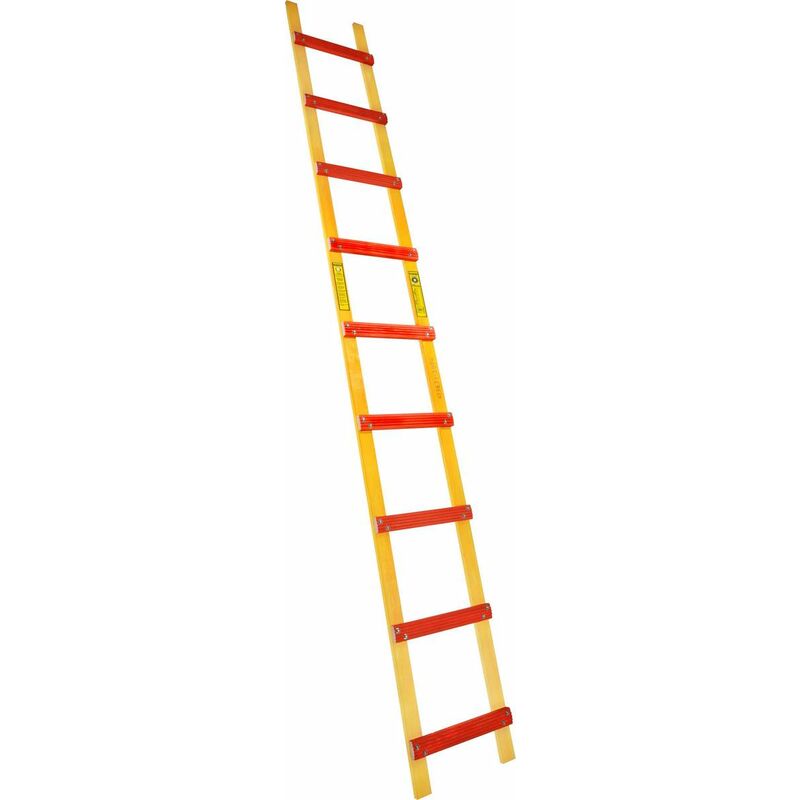 Centaure - Echelle de toit bois - Ecartement 25 cm - Lg 4m00