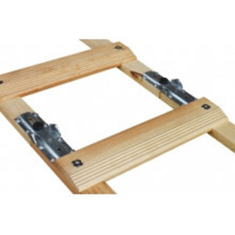 Echelle de toit pliante renforcée 4 m (2x2 m) - Outifrance