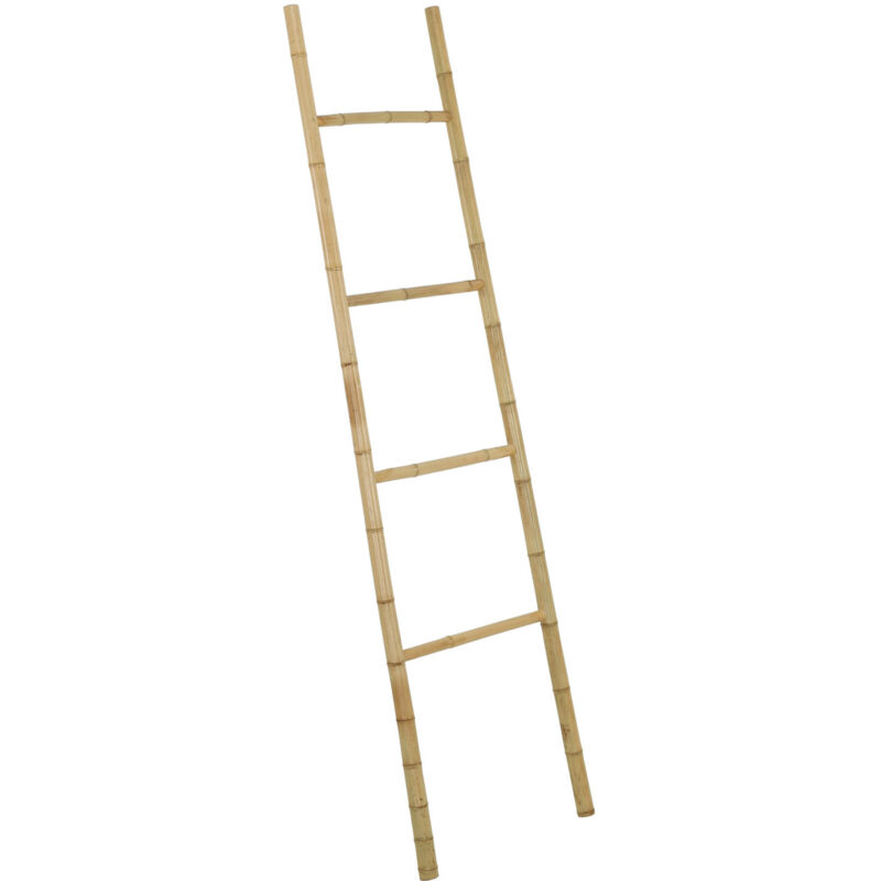 Spetebo - chelle décorative en bambou à 4 échelons - environ 160 x 43 cm - porte-serviettes en bois