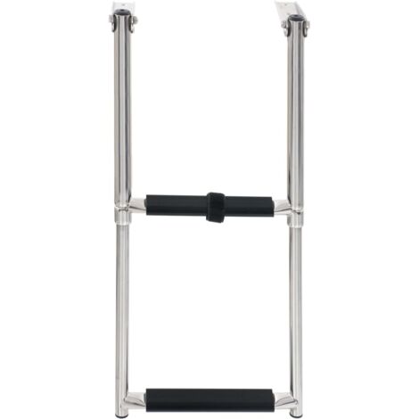 Échelle d'embarquement pliable 2 marches Acier inoxydable CFW77050