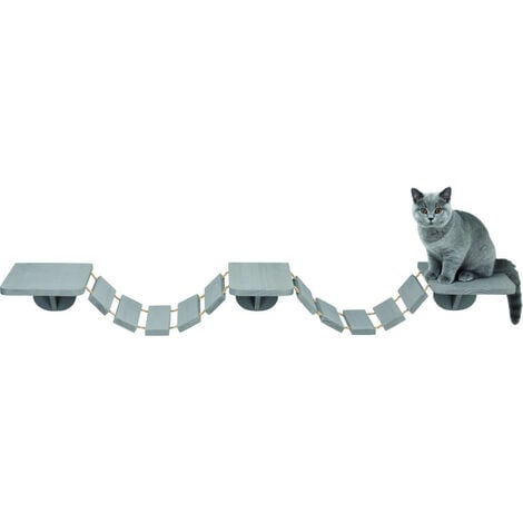 Mur d'escalade pour chat - Luxueux lit mural pour chat (gris)
