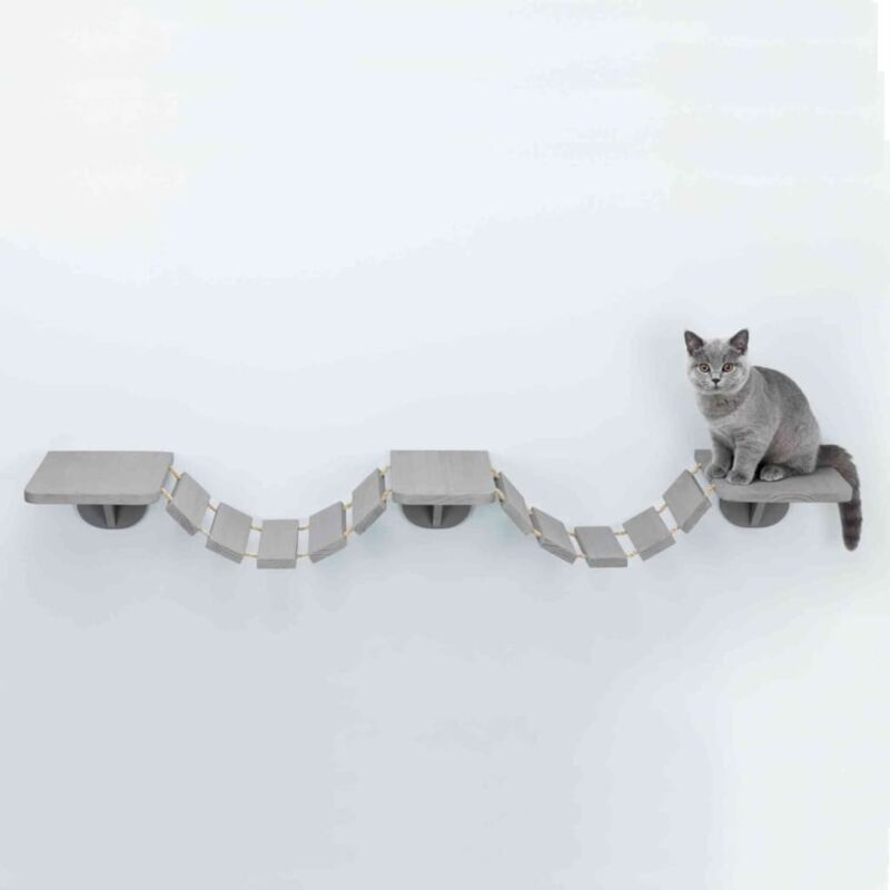 Trixie - Scala Di Arrampicata Murale Per Gatti 150x30 Cm Taupe