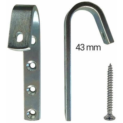Echelle Direct – Crochets en acier pour échelle de meunier bois – MAT54013 – Fixation pour barres d'accrochage jusqu'à 30mm – Vendu par paire