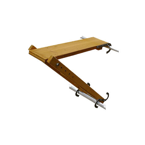 Echelle Direct – Taquet d'échelle réversible 66 cm – Crochet d'ancrage pour fixation – Plateforme sécurisée pour travaux en hauteur – BTA065